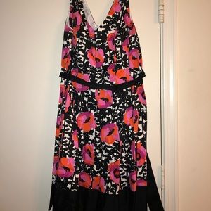 Jones Studio Floral V-Neck Dress